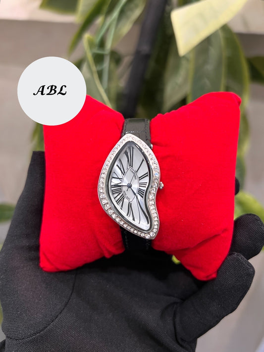 Cartier Silver luxe – Cadran Blanc & Lunette Diamants