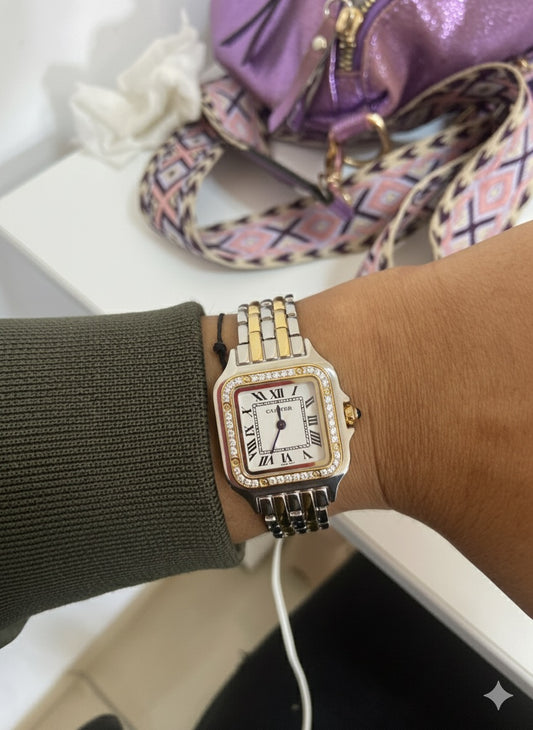 Montre luxe femme - Or Argent