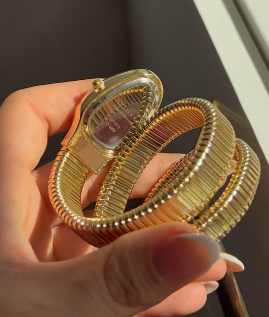 BVLGARI SERPENTI – GOLD & BLACK DIAL