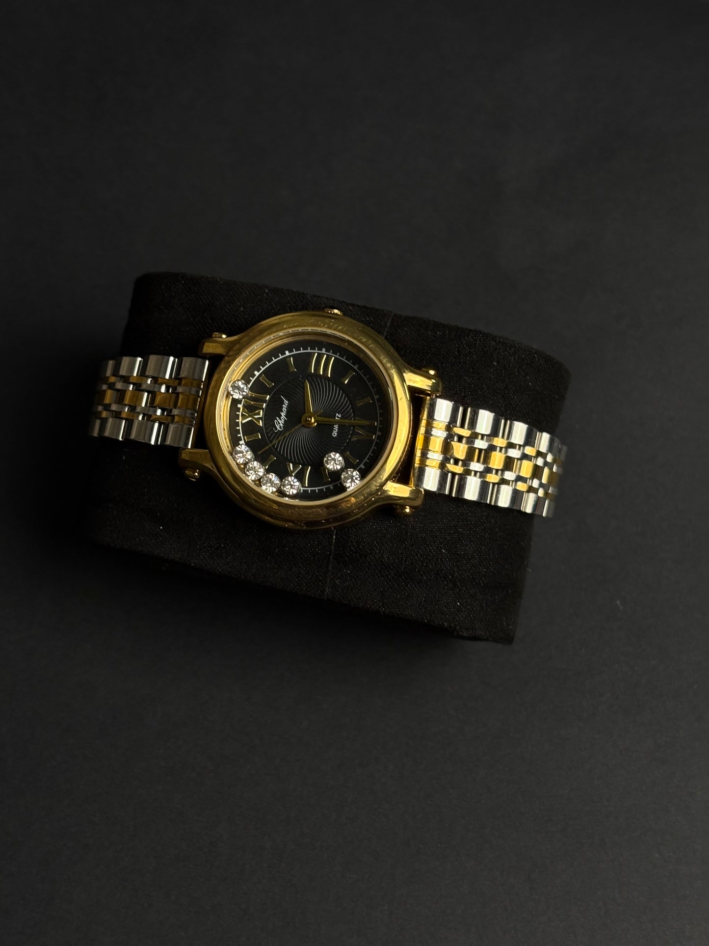 Chopard Montre luxe – Cadran Noir & Or 18 carats