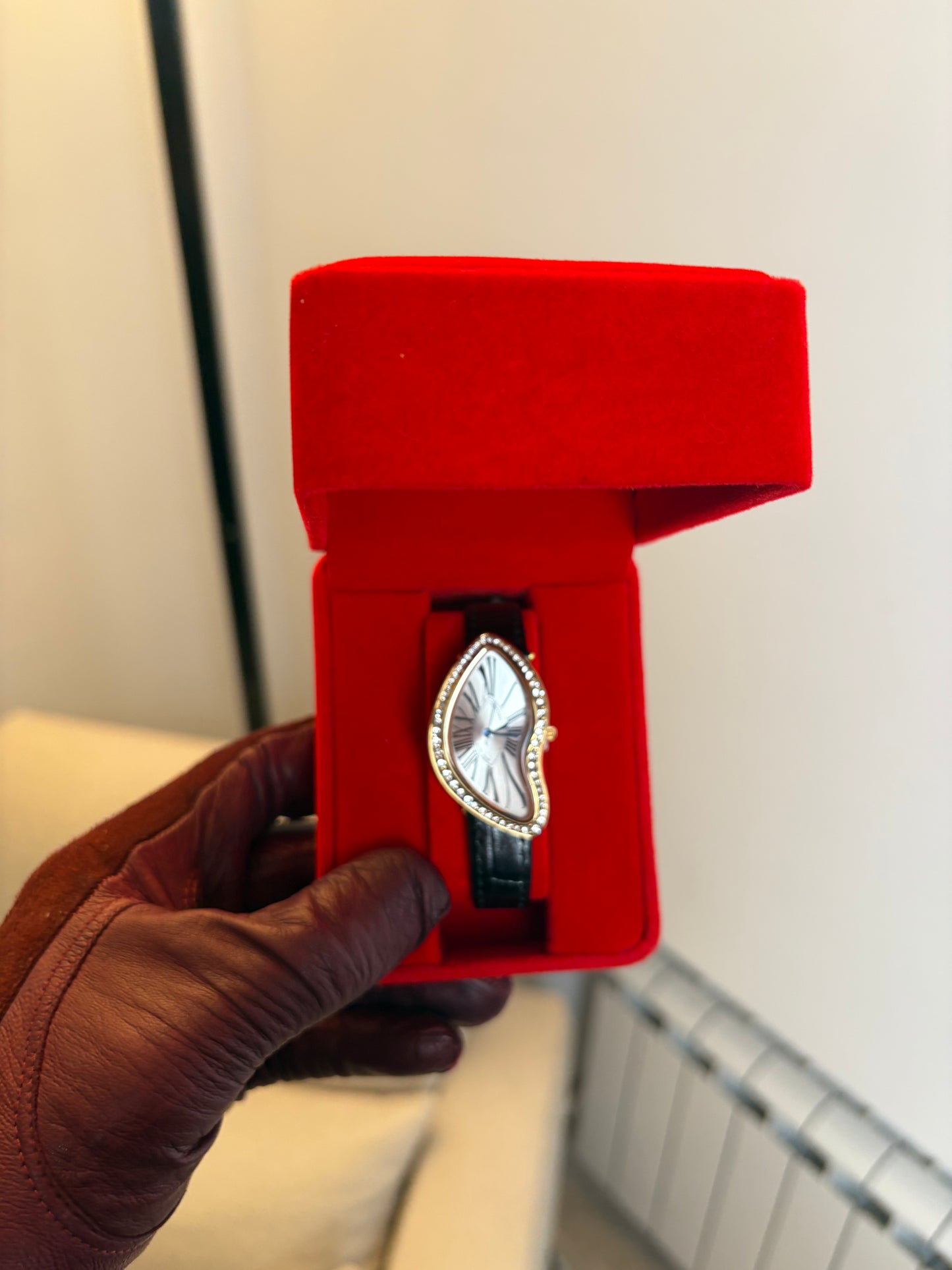 Montre Cartier Crash – Cadran Blanc & Lunette Diamants