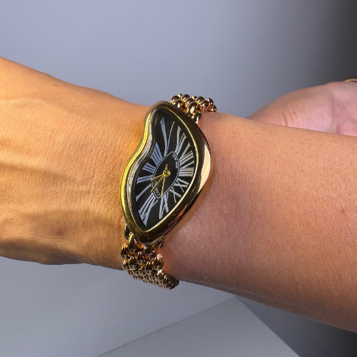 Montre luxe – Or & Cadran Noir