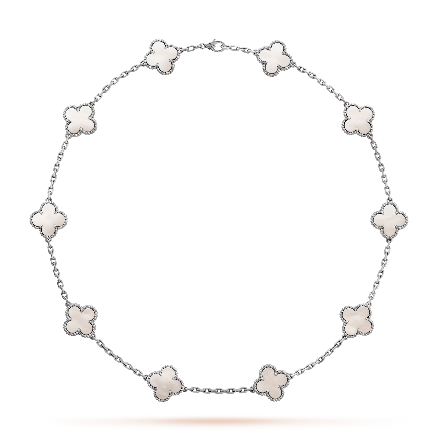 Collier Blanc Doré