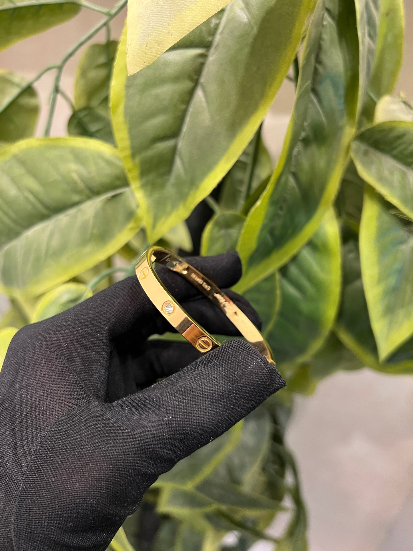 Love Bracelet 4 Diamond With Ring Gift