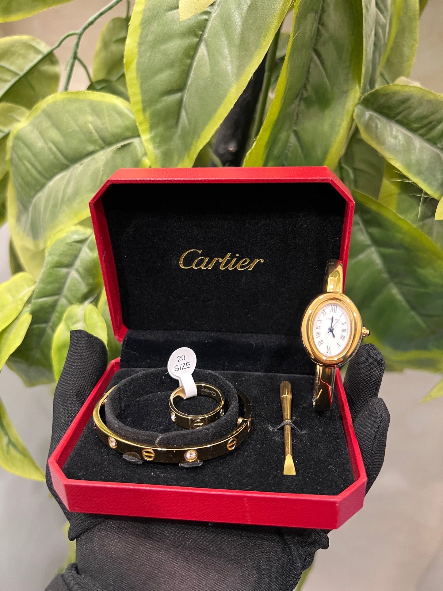 Pack Cartier Montre & trendy Bracelet Love 4 Diamond