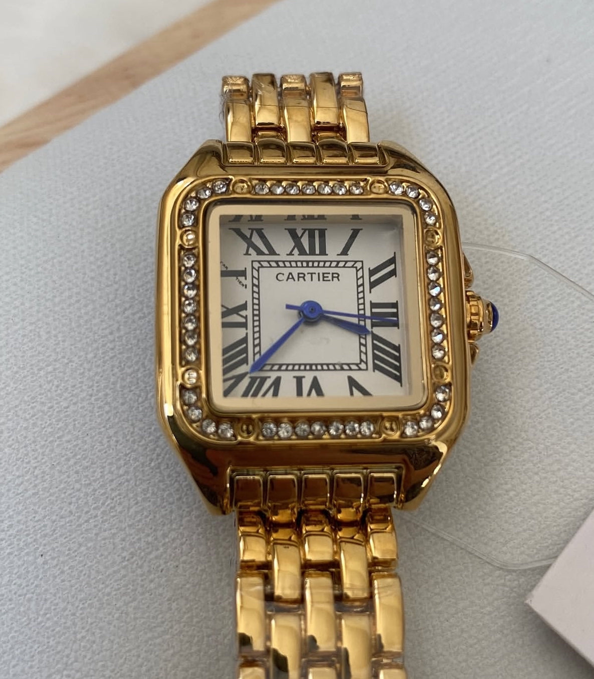 Montre femme luxe Or & Lunnetes diamond