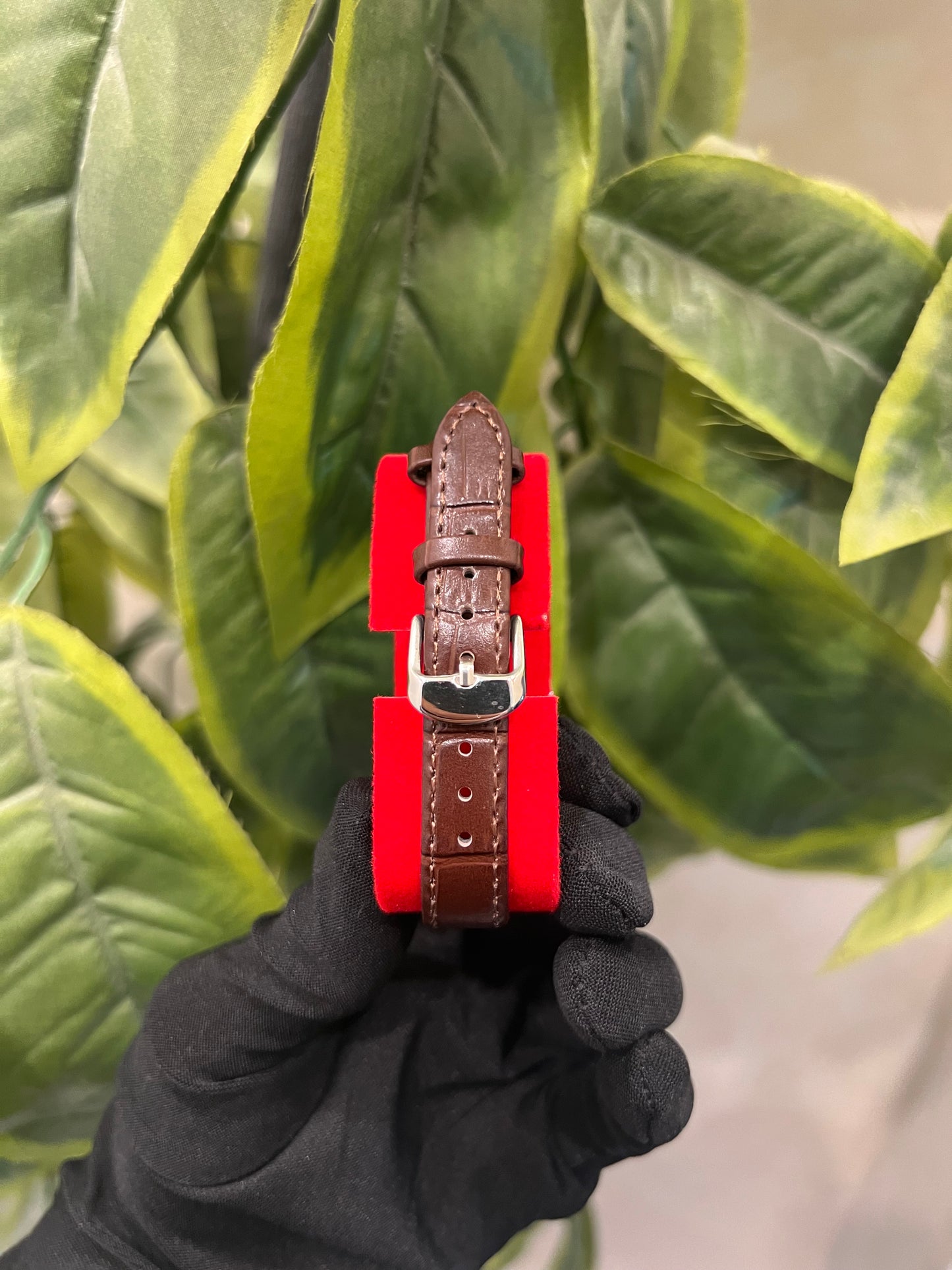 Montre femme Argent et lunnettes diamond & Cuir