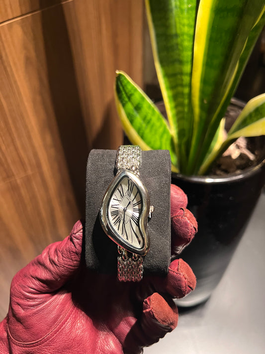 Montre Cartier Crash – Cadran Blanc & Boîtier Acier Inoxydable