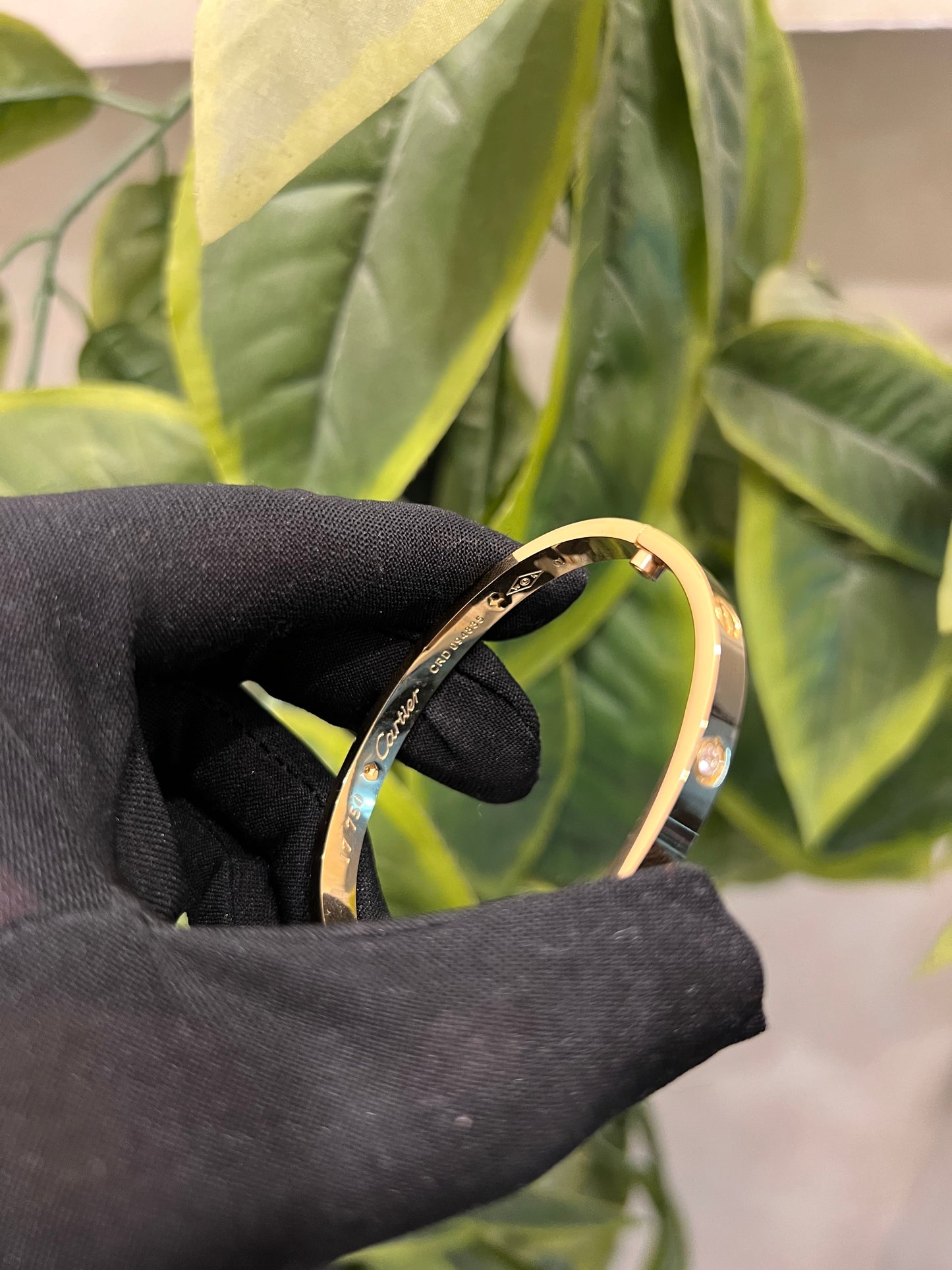 Love Bracelet 4 Diamond With Ring Gift