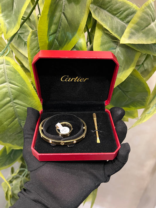 Love Bracelet 4 Diamond With Ring Gift