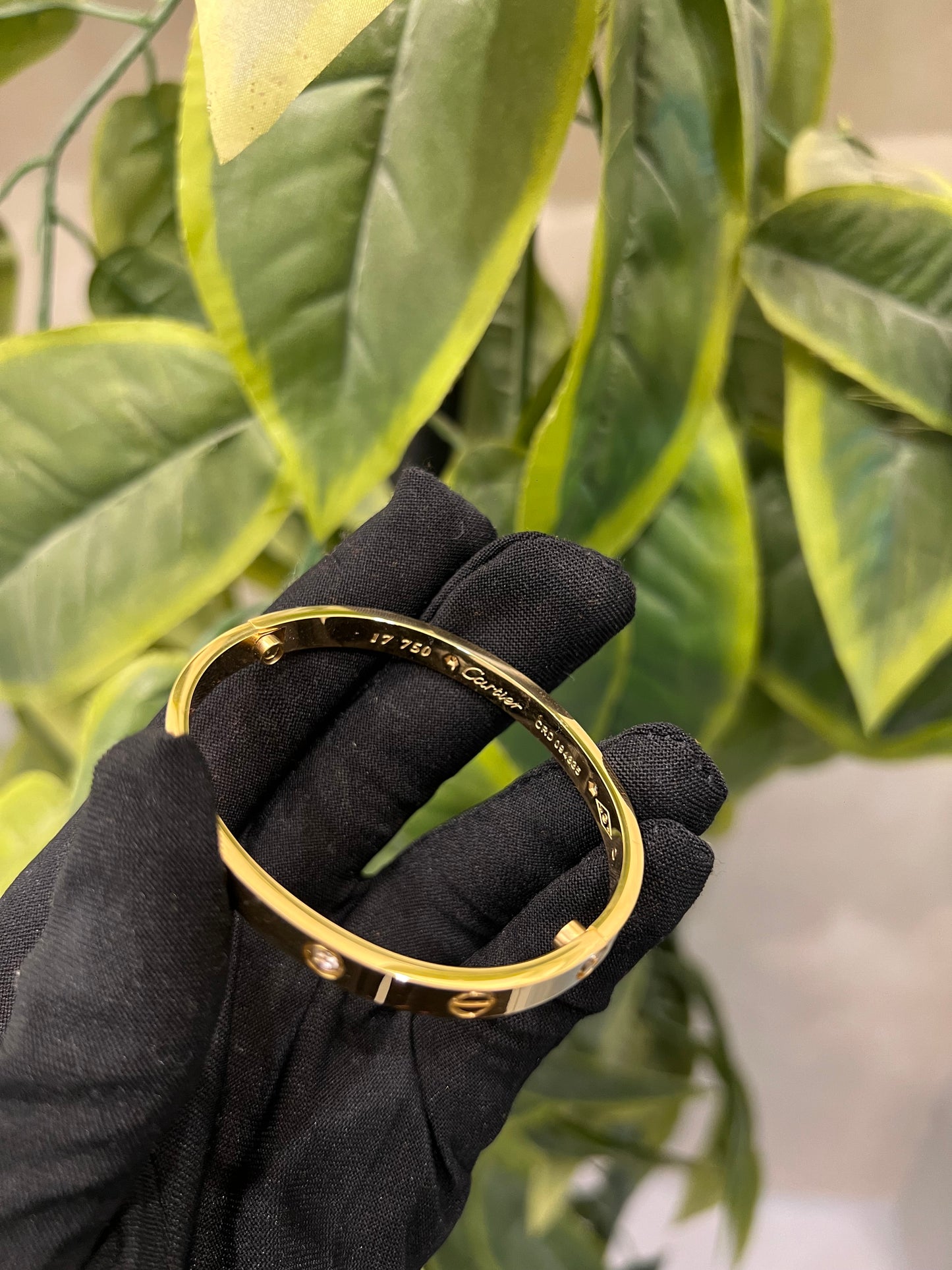 Love Bracelet 4 Diamond With Ring Gift