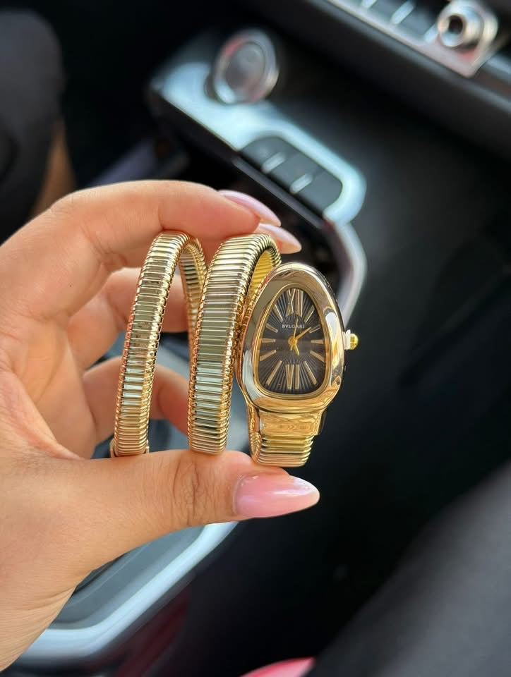 BVLGARI SERPENTI – GOLD & BLACK DIAL