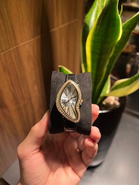 Montre Cartier Crash – Cadran Blanc & Lunette Diamants