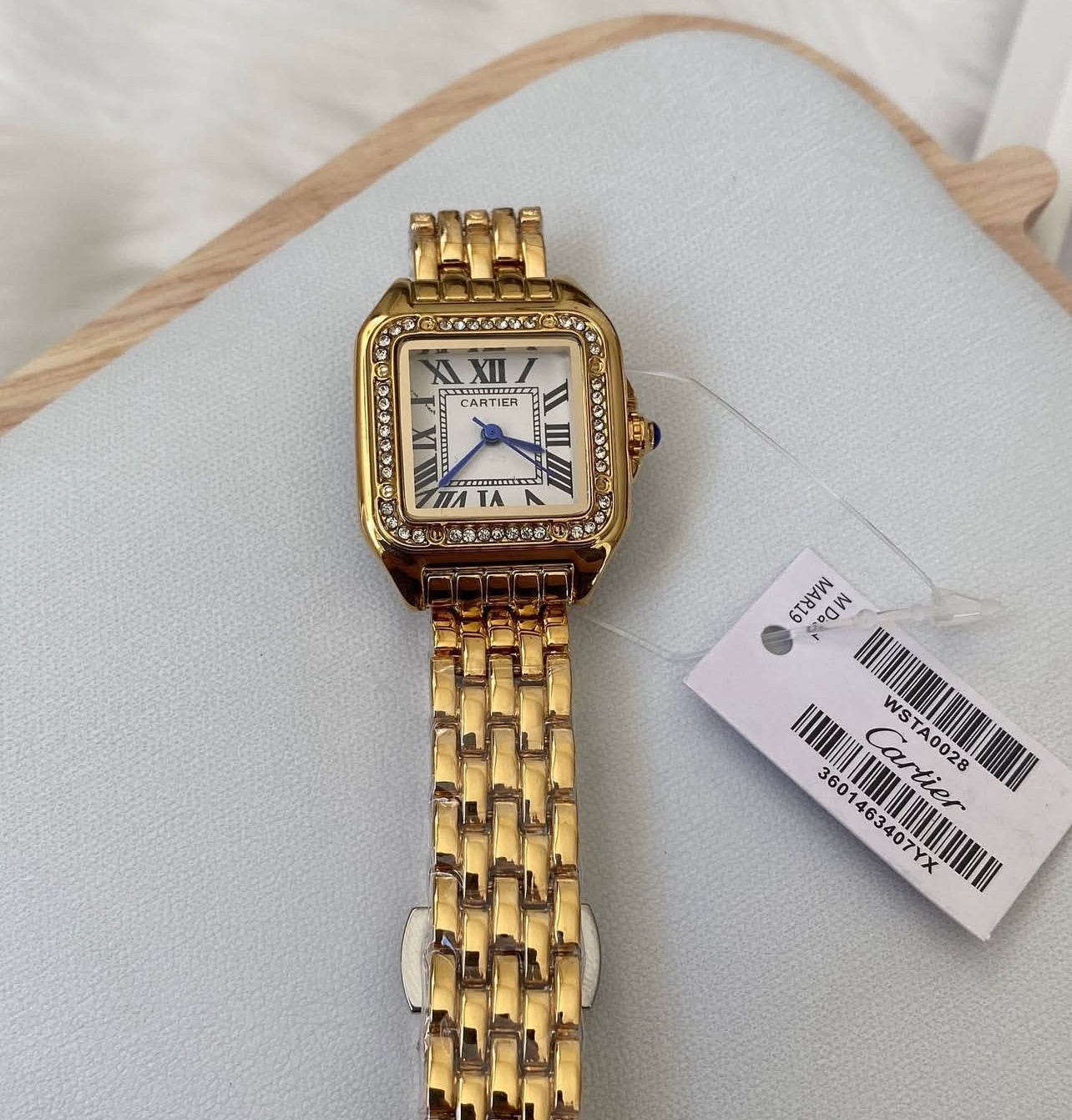 Montre femme luxe Or & Lunnetes diamond