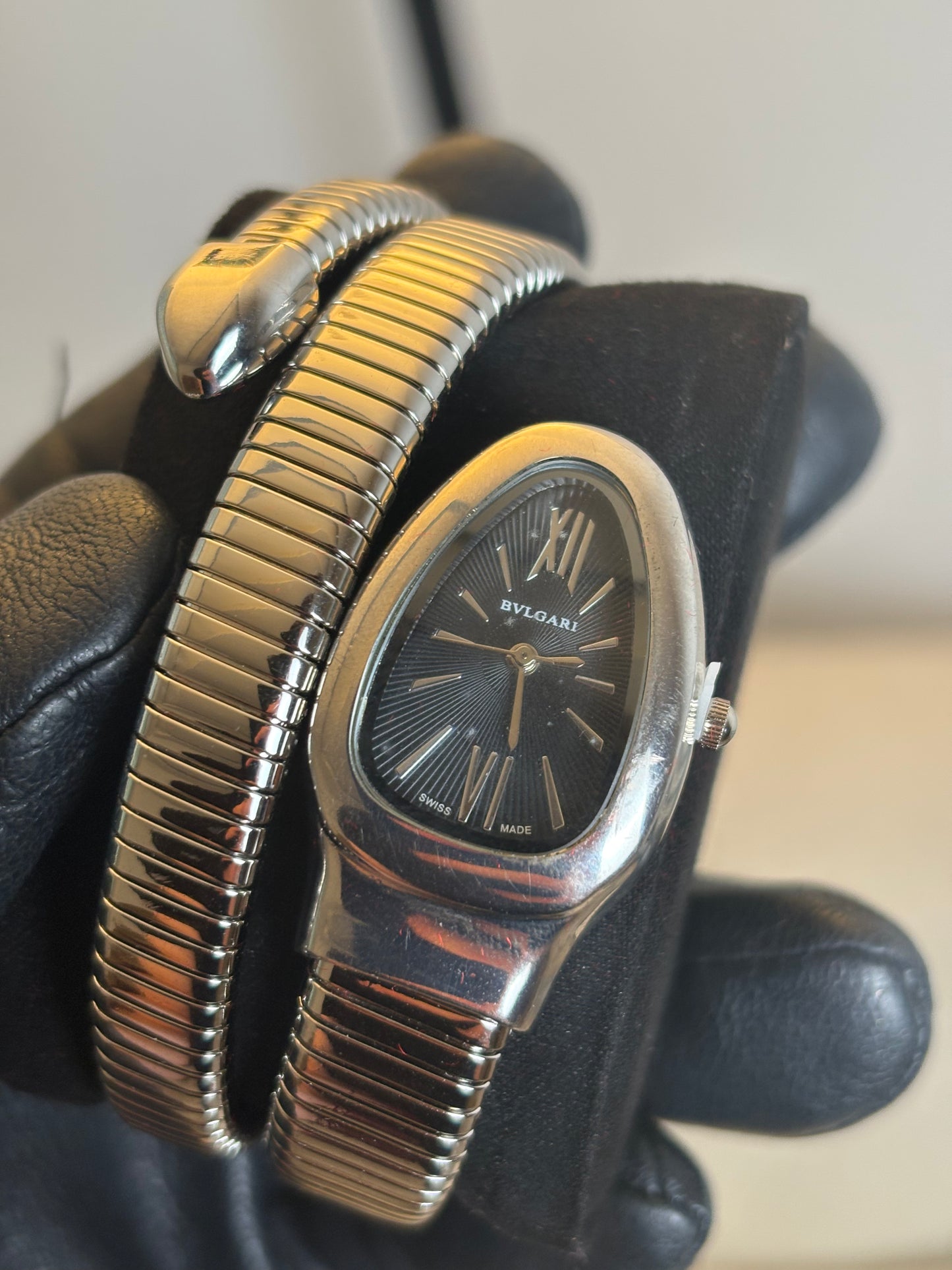 Bvlgari Serpenti Ladies Silver Face Watch