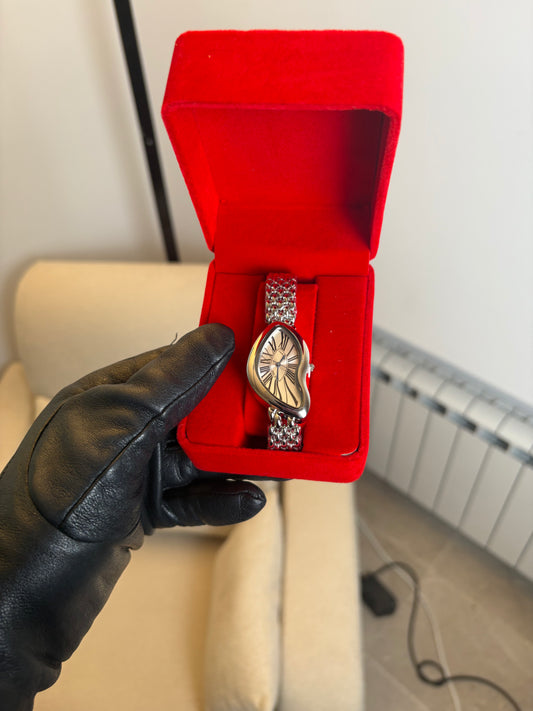 Montre luxe – Cadran Blanc & Boîtier Acier Inoxydable