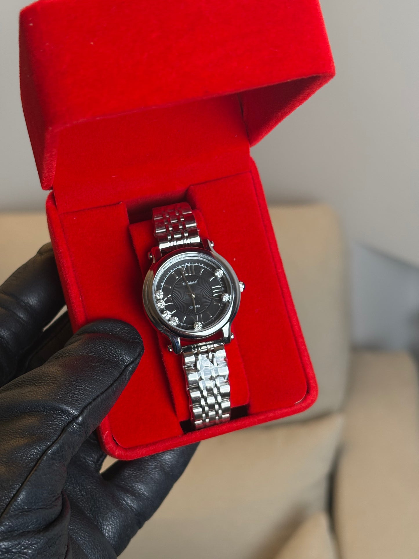 Montre luxe Happy Sports – Cadran Noir