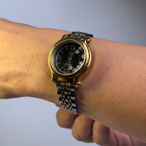 Montre luxe – Cadran Noir & Or 18 carats