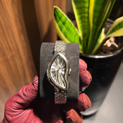 Montre luxe – Cadran Blanc & Boîtier Acier Inoxydable