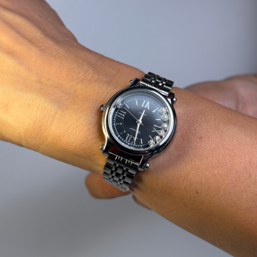 Montre luxe Happy Sports – Cadran Noir
