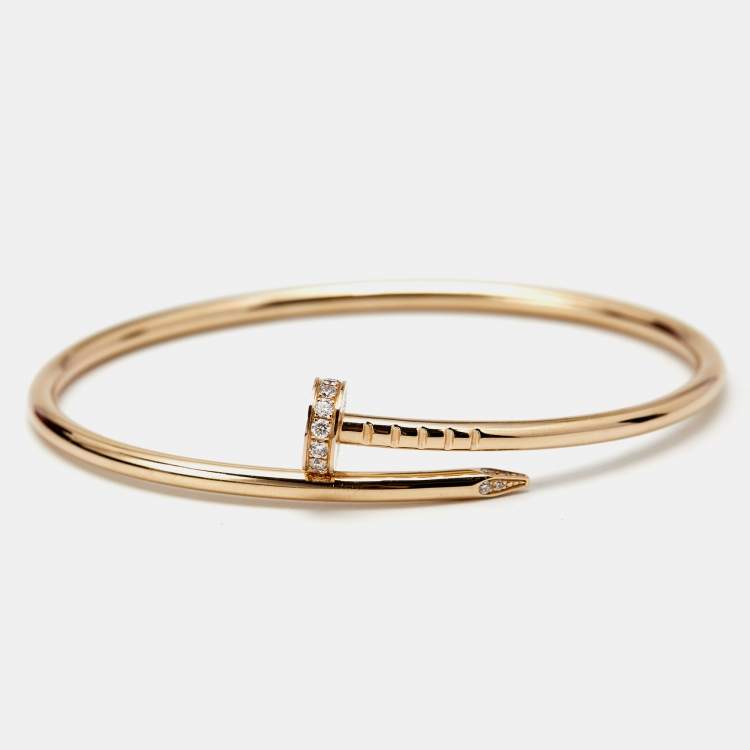 Bracelet Femme Clou Doré – Acier Inoxydable