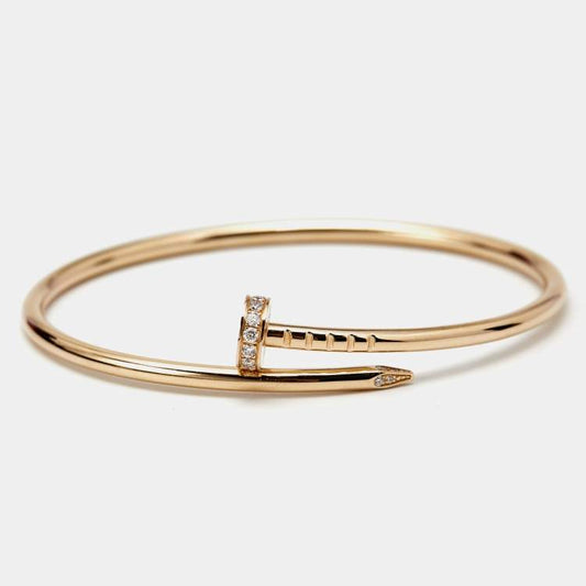 Bracelet Femme Clou Doré – Acier Inoxydable