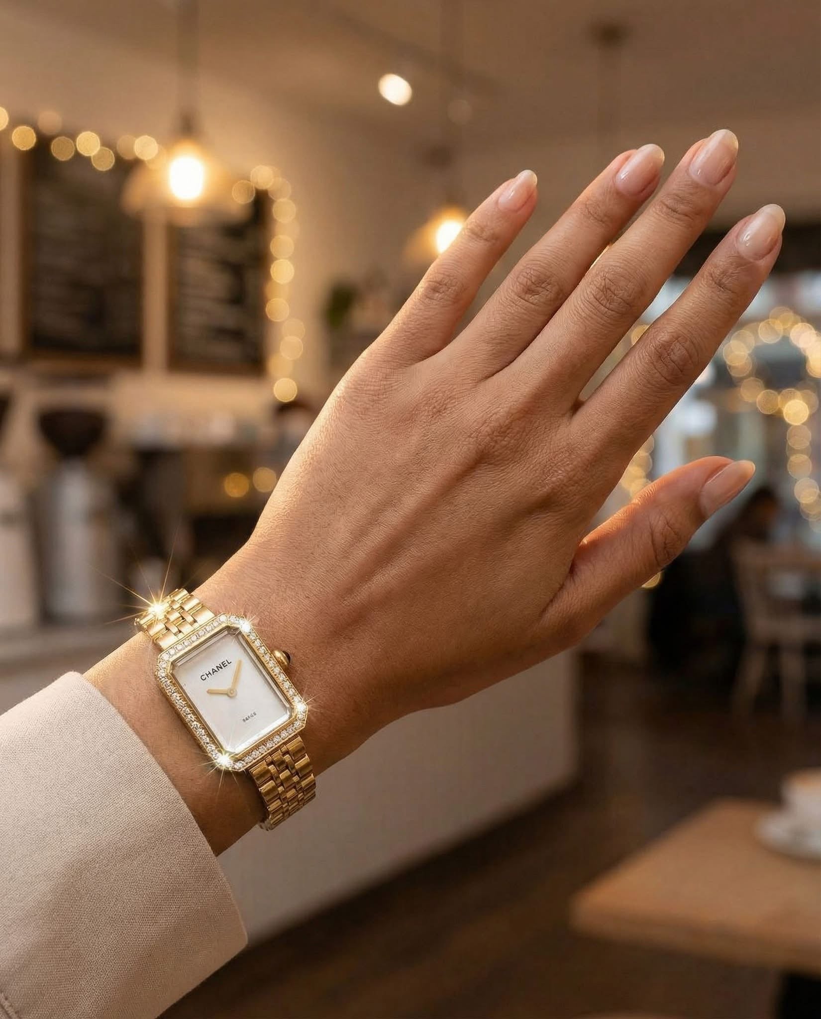The Diamond Bezel Gold Watch - ABL MADEMOISELLE