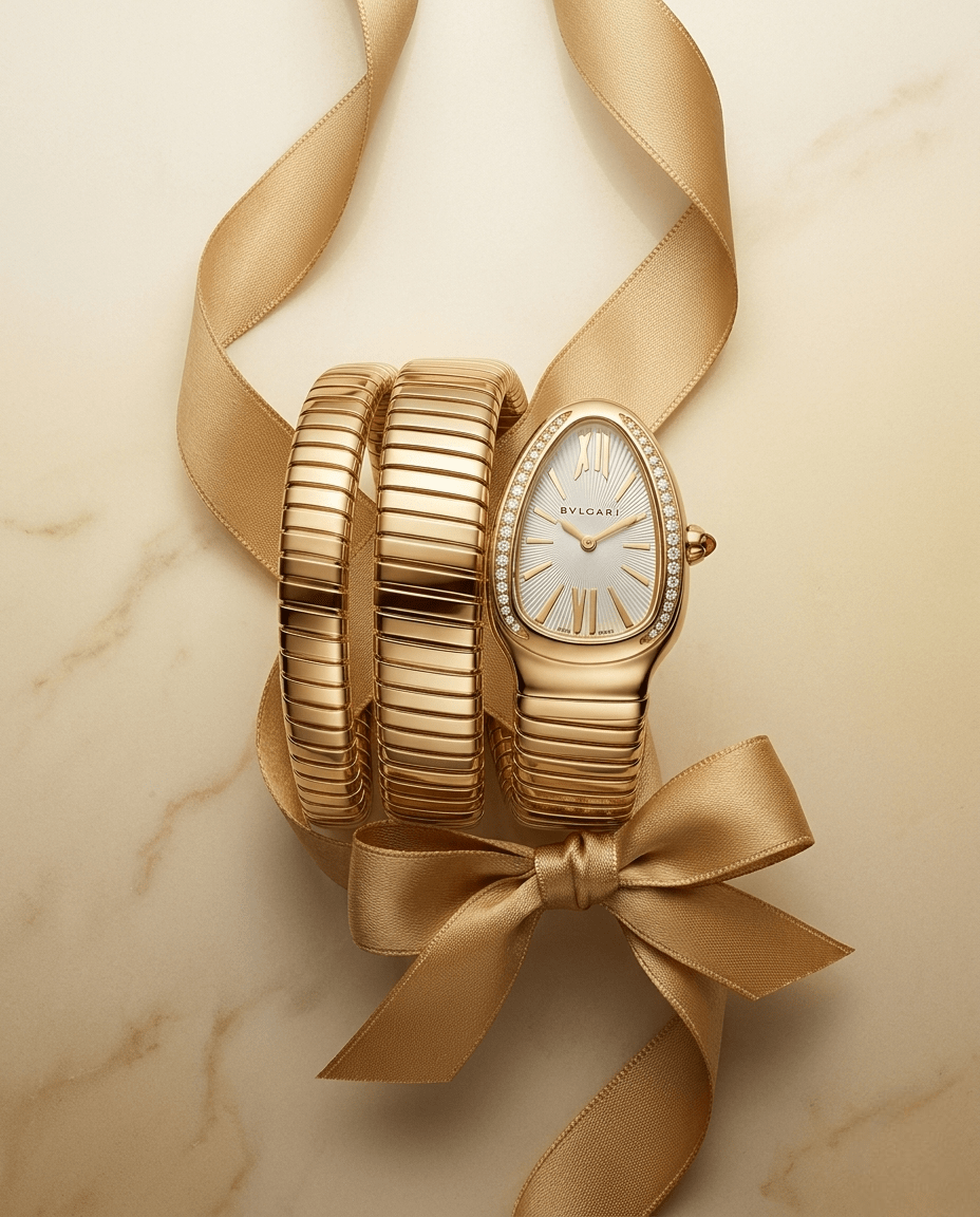 The Gold Diamond Bezel Timepiece - ABL MADEMOISELLE